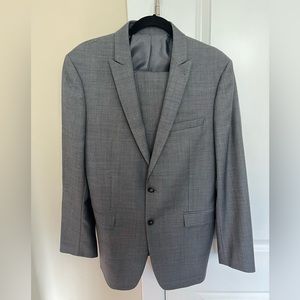 Grey Calvin Klein suit